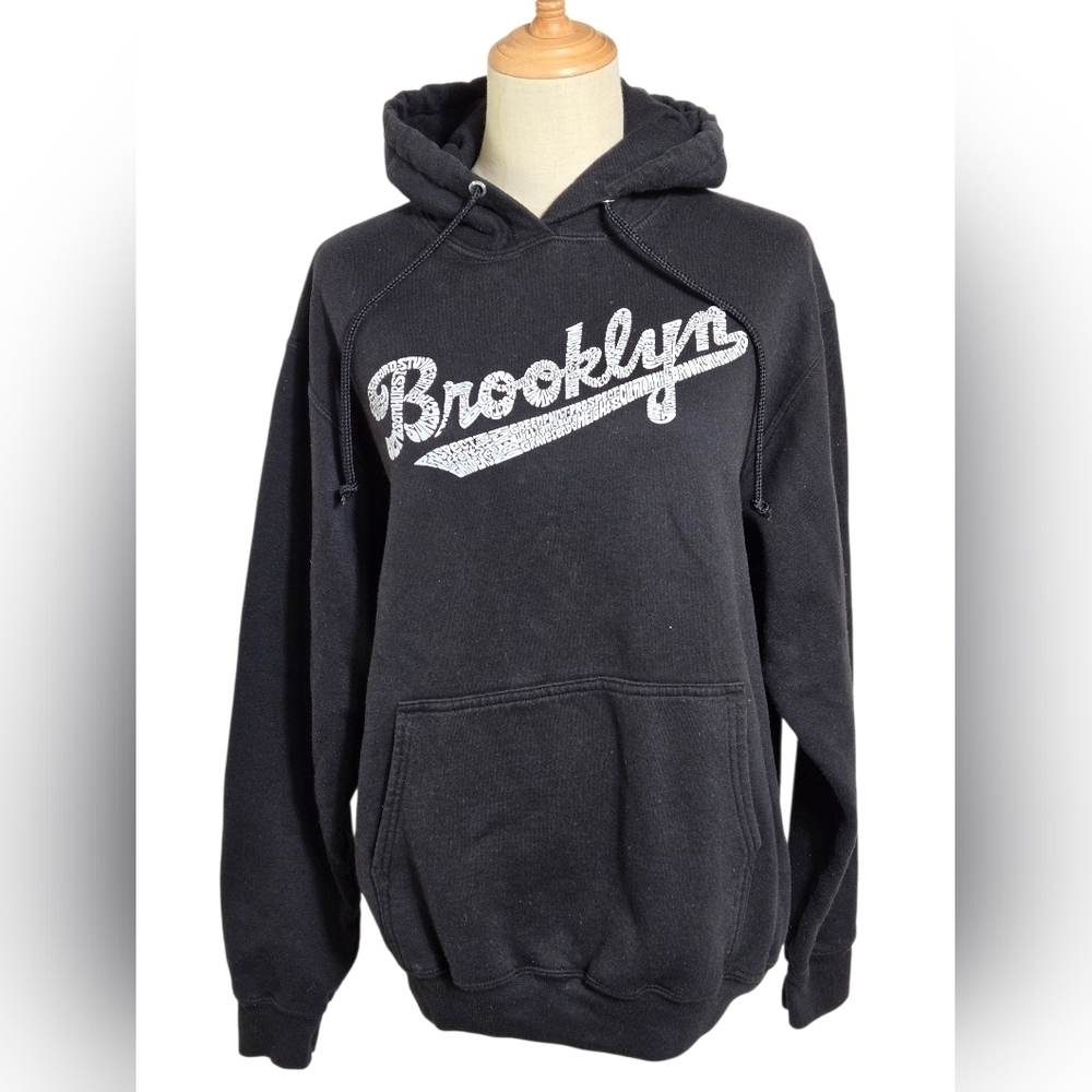 Port And Company Brooklyn Burroughs New York Black Hoodie